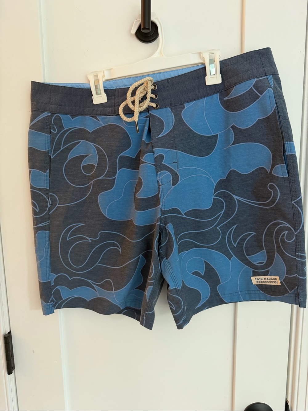 Fair Harbor Blue Swirl Board Shorts